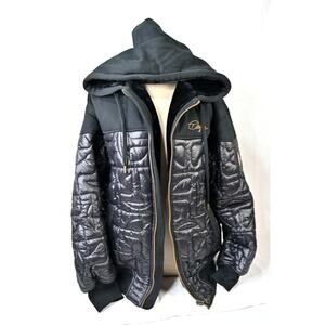 Moose Knuckles X Teflar Quilted Hoodie M/L Black